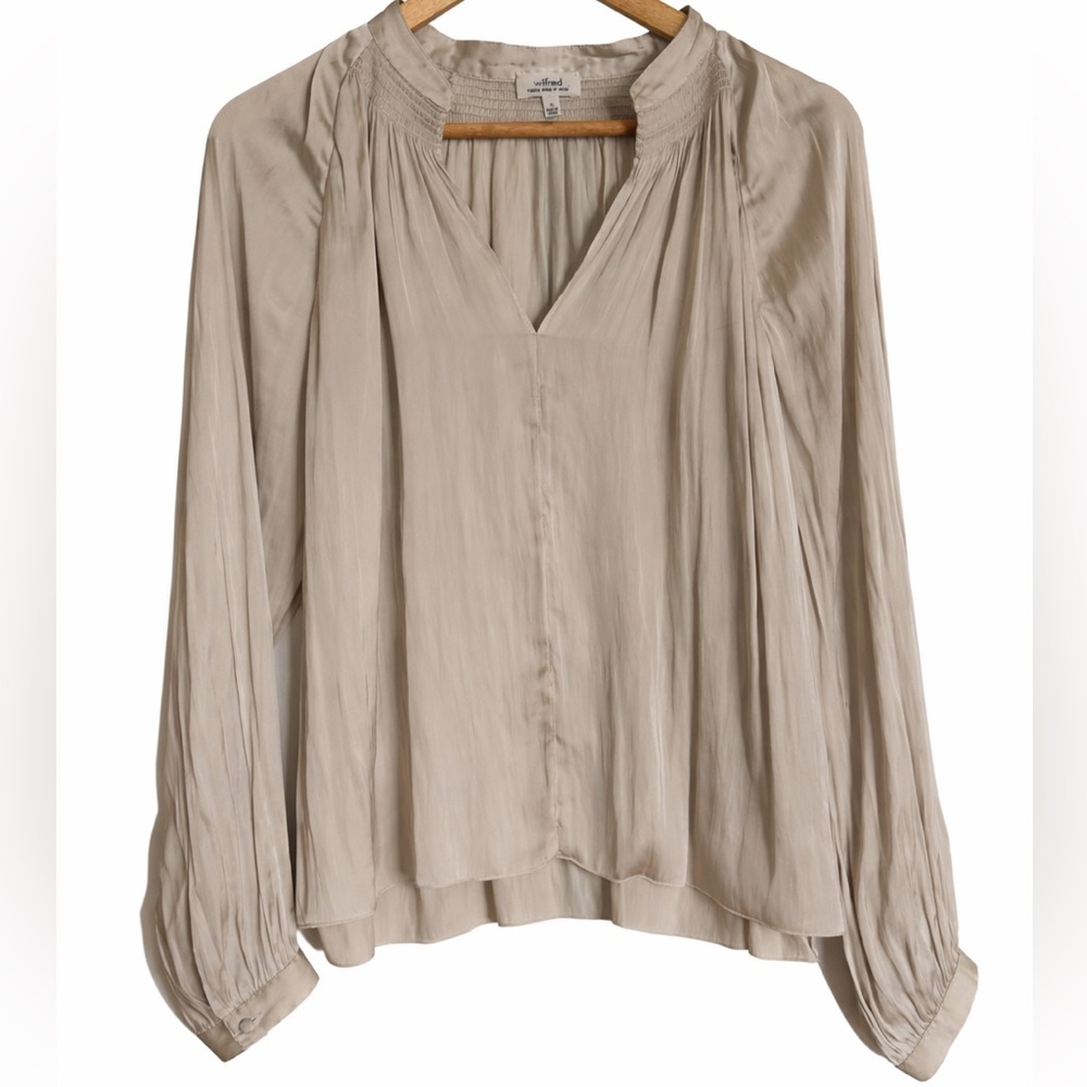 Aritzia Wilfred Beige Blouse